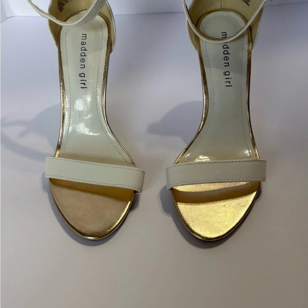 Madden Girl‎ Cream Wedge Sandals - Picture 4 of 5
